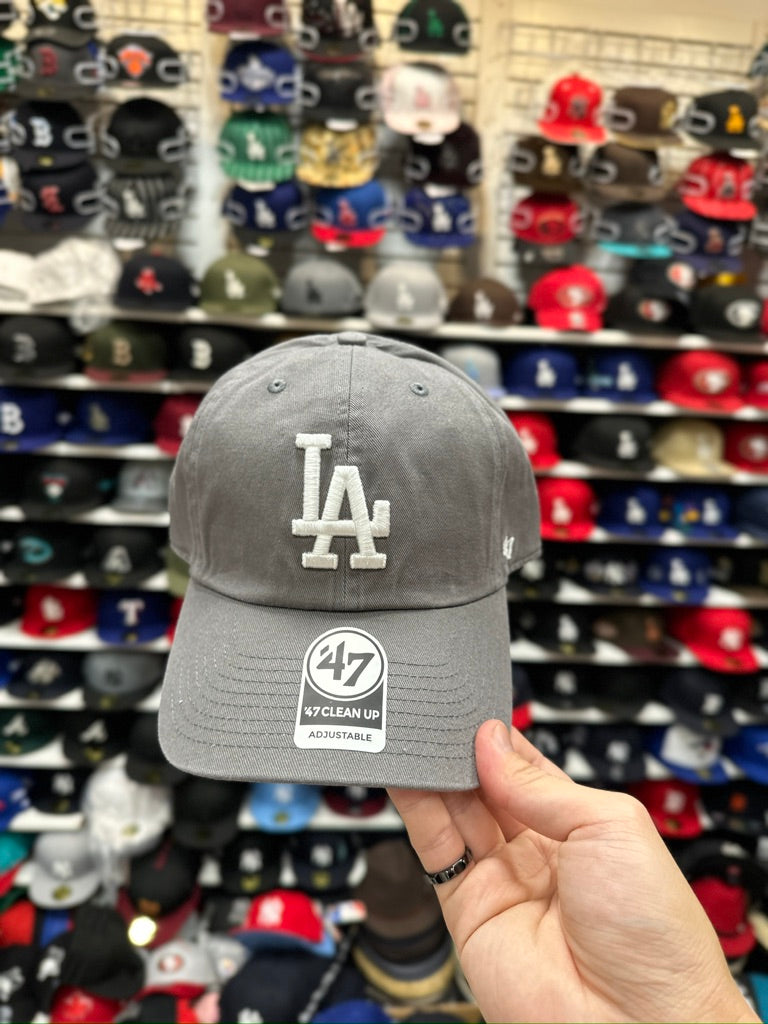 LA Dodgers MLB Dad Cap | '47 Brand Clean Up Adjustable Curve Hat | Color Options