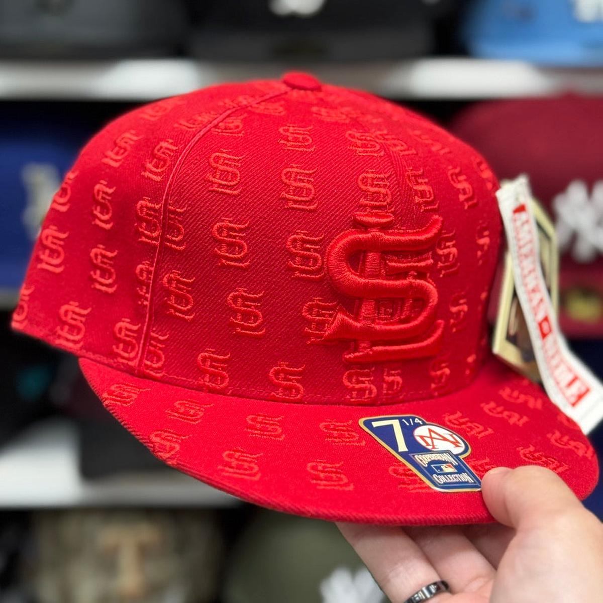 St. Louis Cardinals 'Monogram' Red American Needle Fitted Hat - Product Image