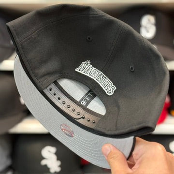 New Era Seattle Mariners Black/White 9FIFTY Snapback