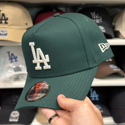 LA Dodgers A-Frame Snapback | New Era 9FORTY | Dark Green