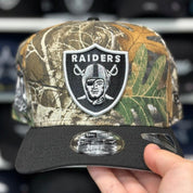 New Era Las Vegas Raiders '60th Anniversary' A-Frame Realtree Camo/Black 9FIFTY Snapback - Product Image