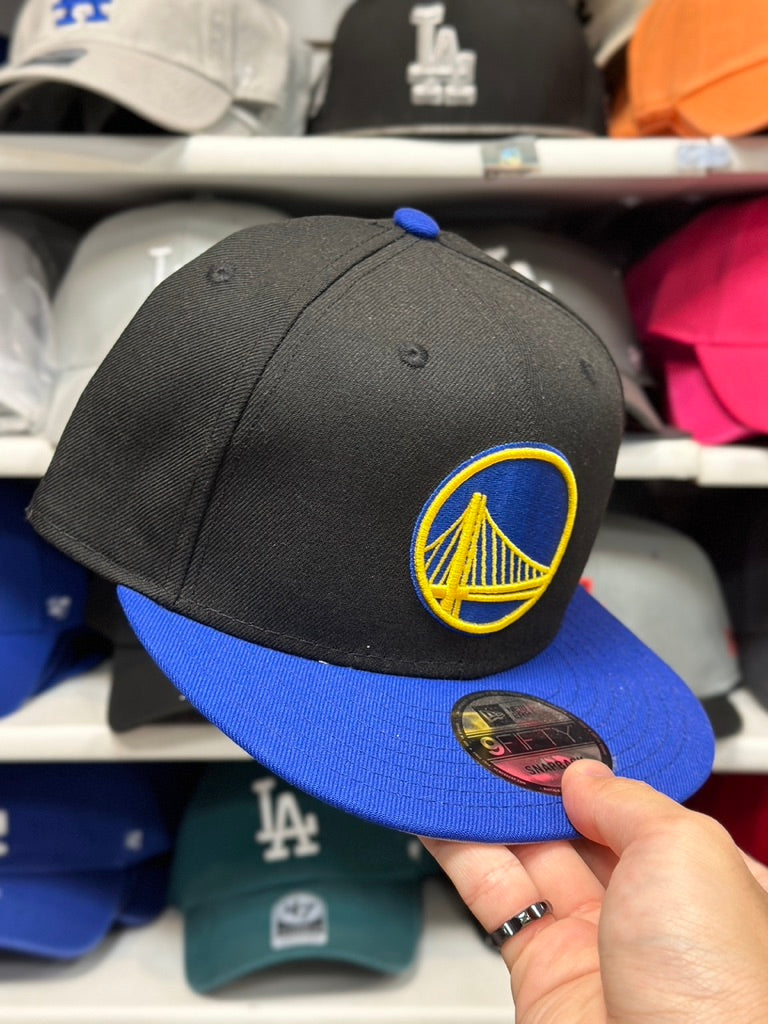 Golden State Warriors NBA Snapback | New Era 9FIFTY Adjustable Snap | Black/Blue