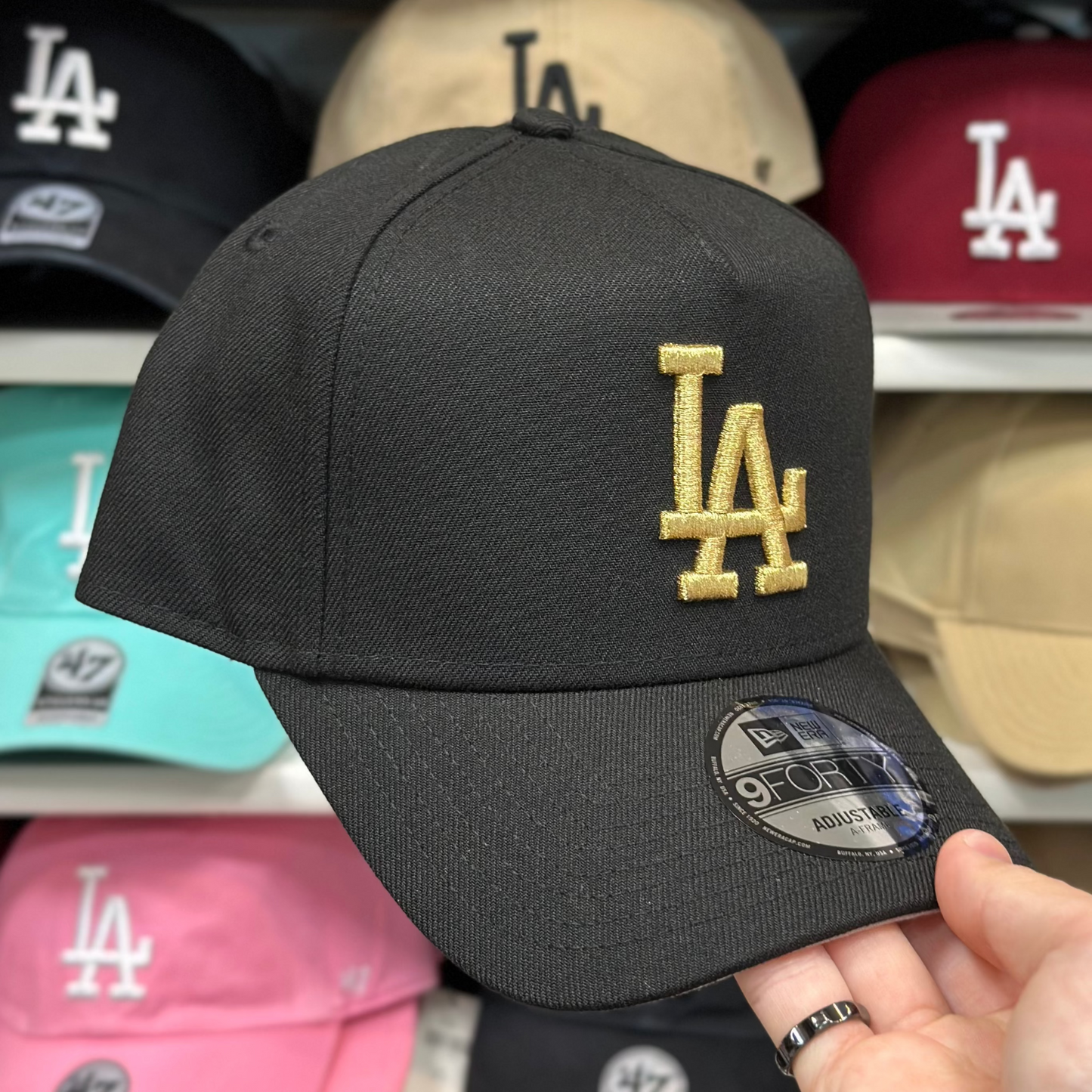 LA Dodgers A-Frame Snapback | New Era 9FORTY | Black/Gold