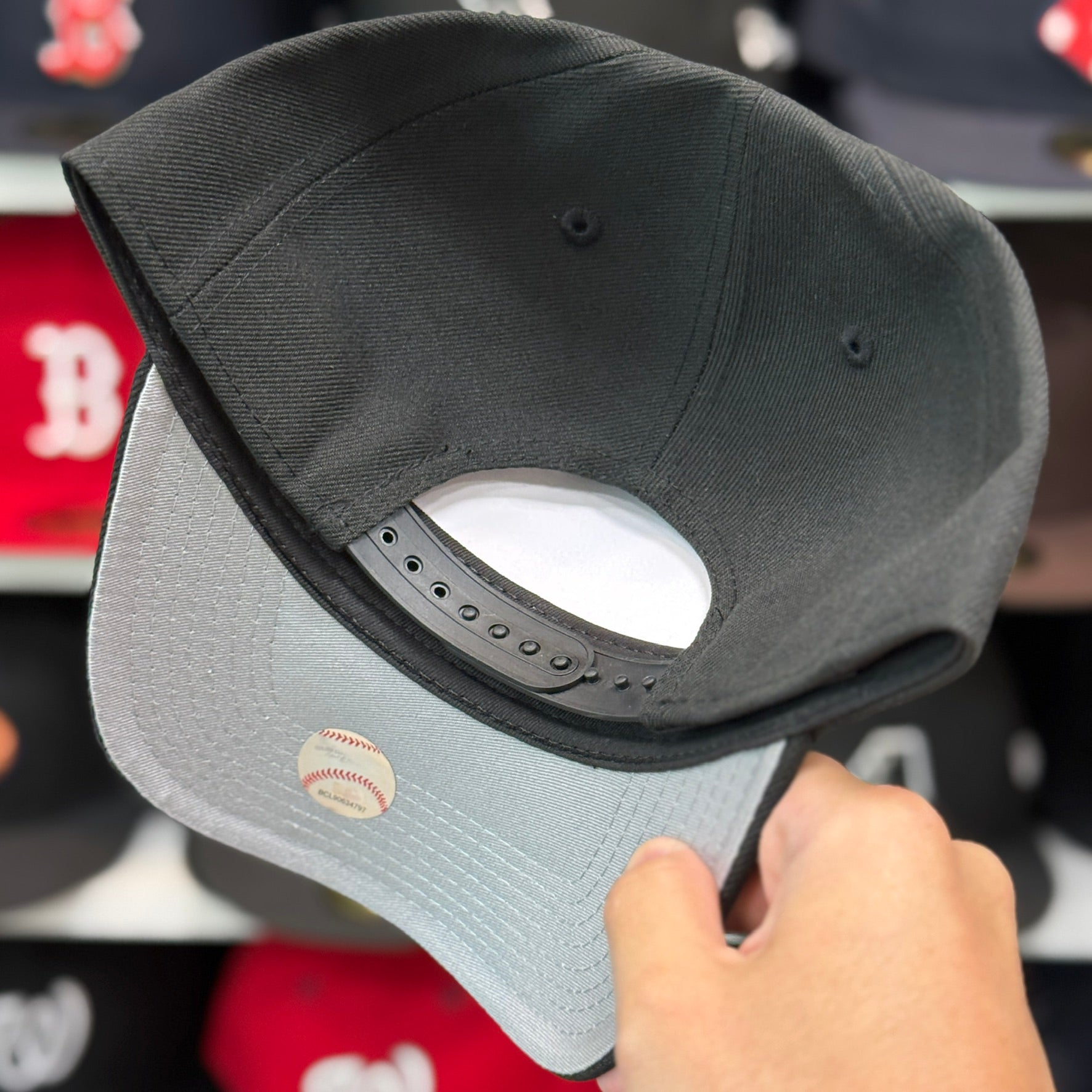 New Era Texas Rangers Black 9FORTY A-Frame Adjustable Snapback Hat