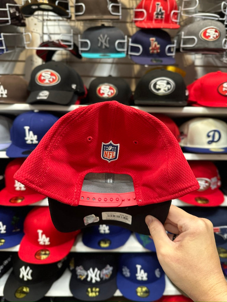 San Francisco 49ers NFL Dry-Fit | New Era 9FORTY Adjustable Ball Cap | Red/Black