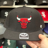 Chicago Bulls Black/Red '47 Brand Snapback