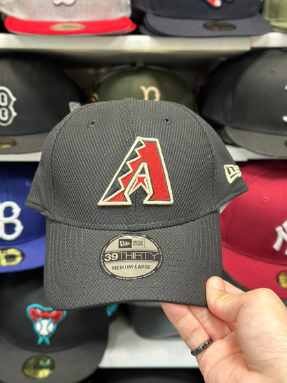 Arizona Diamondbacks MLB Ball Cap| New Era 39THIRTY Adjustable Hat | Black