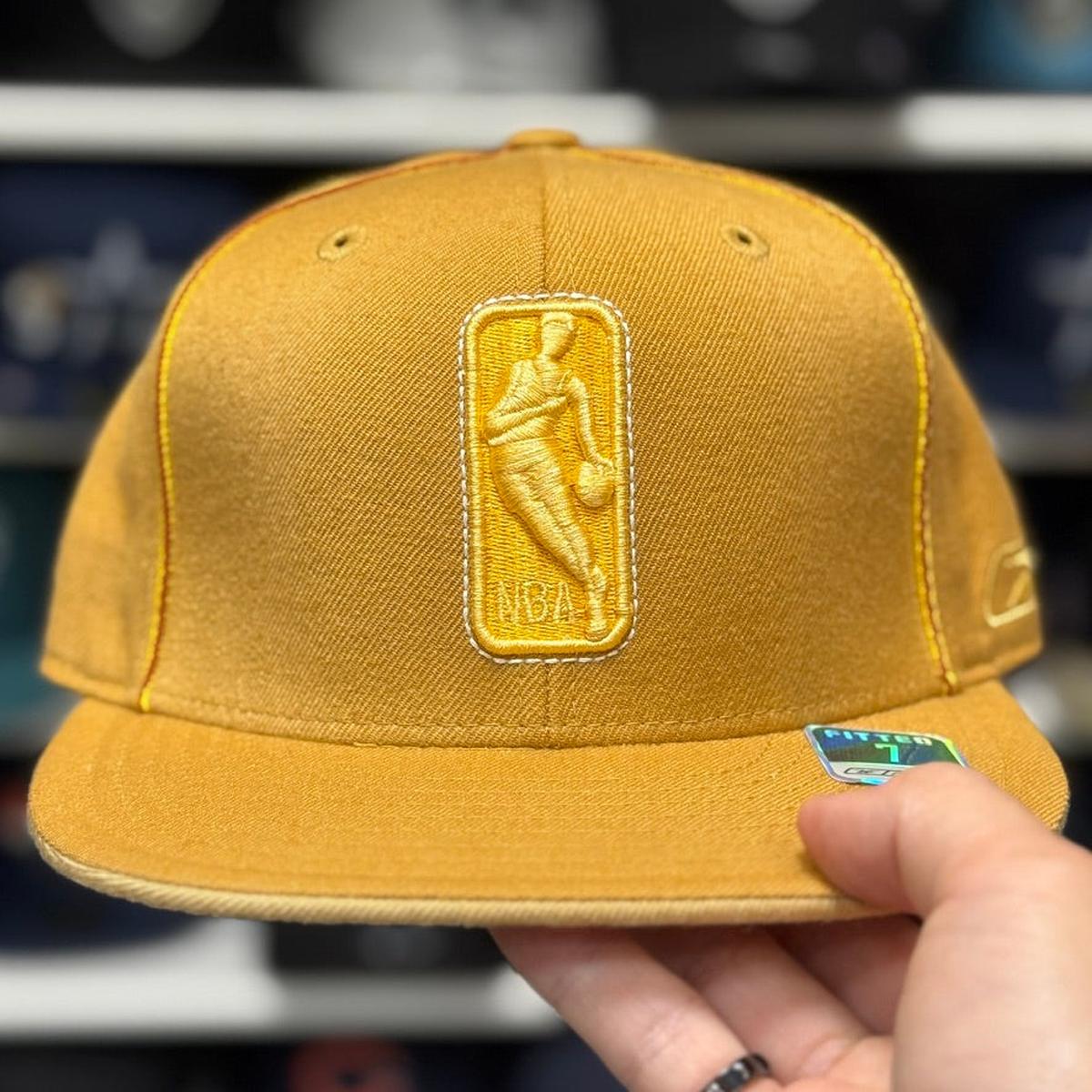 Los Angeles Lakers 'NBA Logo' Copper Reebok Fitted Hat - Product Image