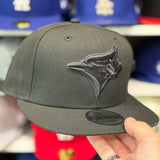New Era Toronto Blue Jays All Black 9FIFTY Adjustable Snapback Hat