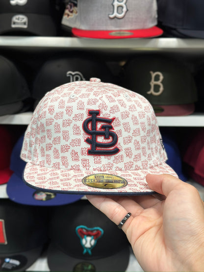 St. Louis Cardinals MLB Vintage Logo Burst | New Era 59FIFTY Fitted Cap | White