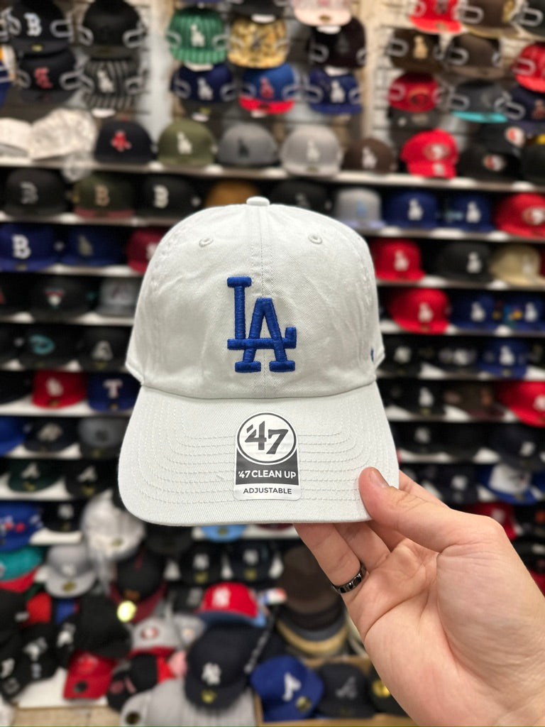 LA Dodgers MLB Dad Cap | '47 Brand Clean Up Adjustable Curve Hat | Color Options