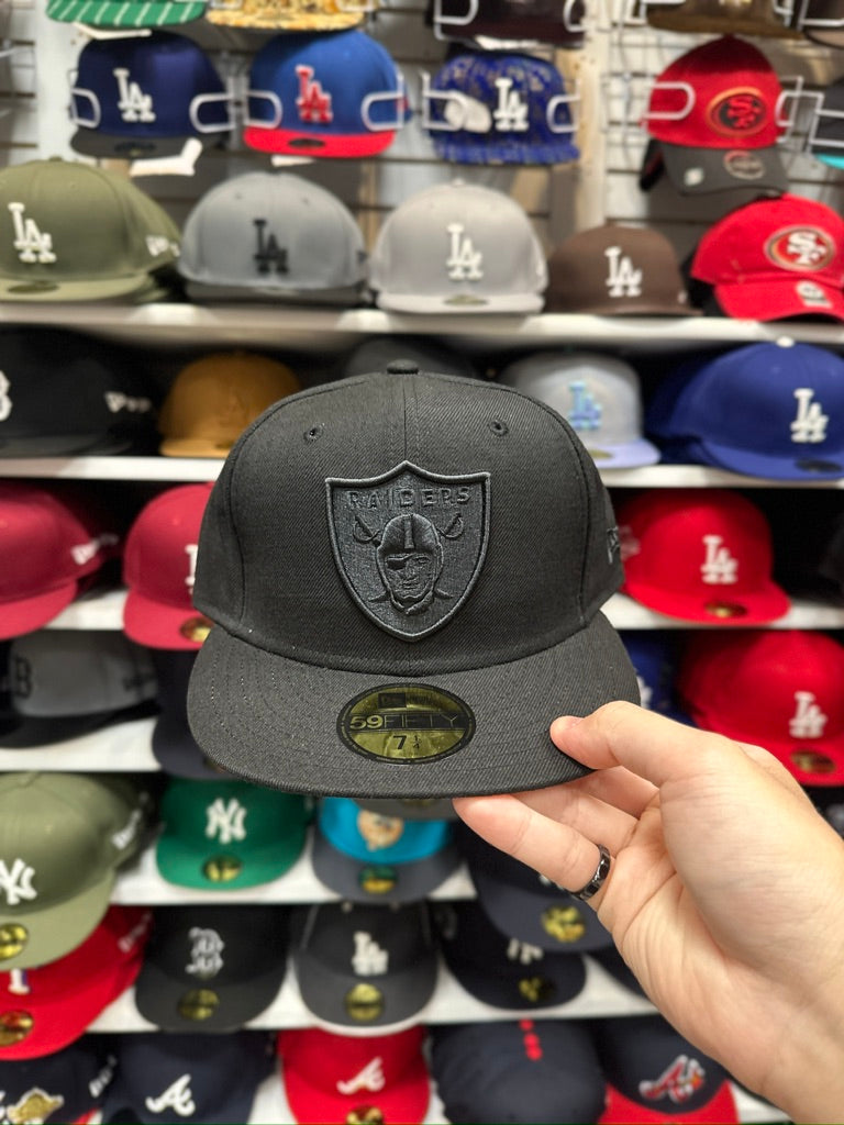 Las Vegas Raiders NFL All Black | New Era 59FIFTY Fitted Cap | Black