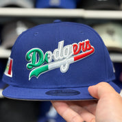New Era Los Angeles Dodgers 'Mexico Themed Script' Blue 9FIFTY Snapback - Product Image