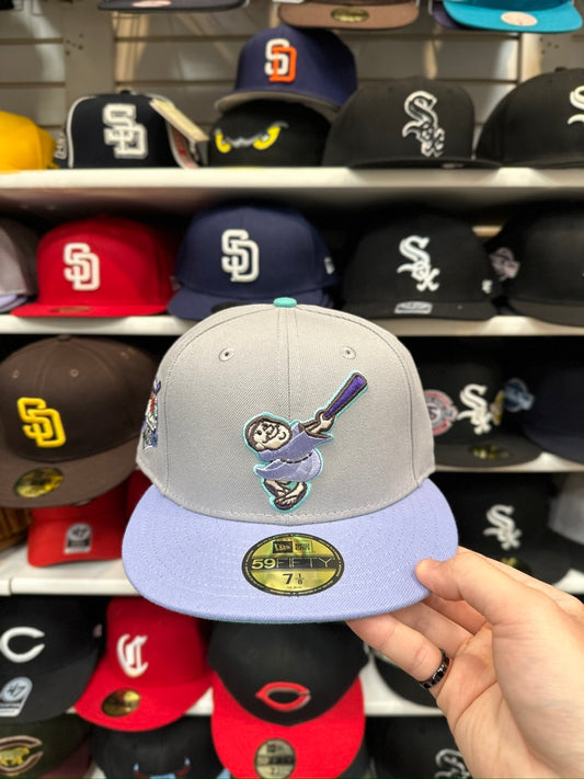 San Diego Padres MLB Summer Style | New Era 59FIFTY Fitted Cap | Silver/Periwinkle