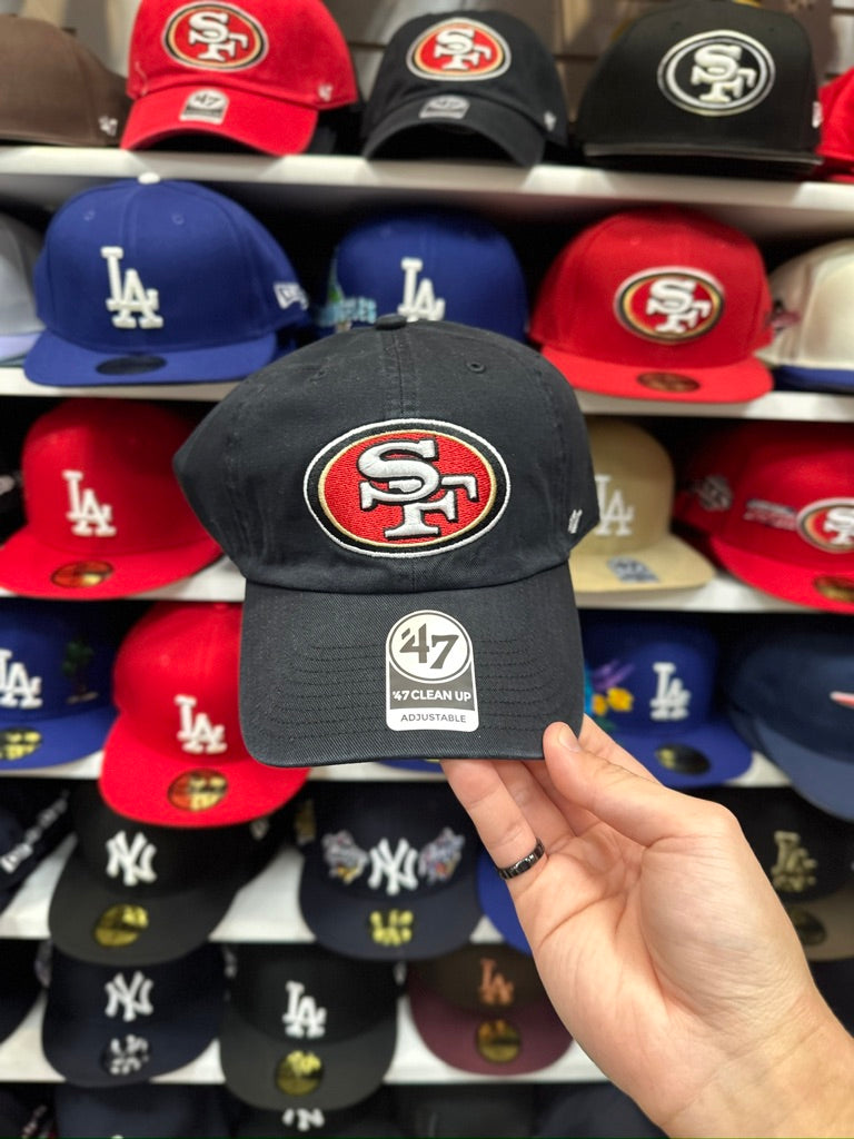 San Francisco 49ers Dad Cap | '47 Brand Clean Up Adjustable Curve Hat | Color Options