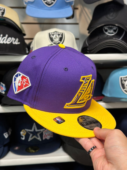 LA Lakers NBA Snapback | New Era 9FIFTY Adjustable Snap | Purple/Yellow