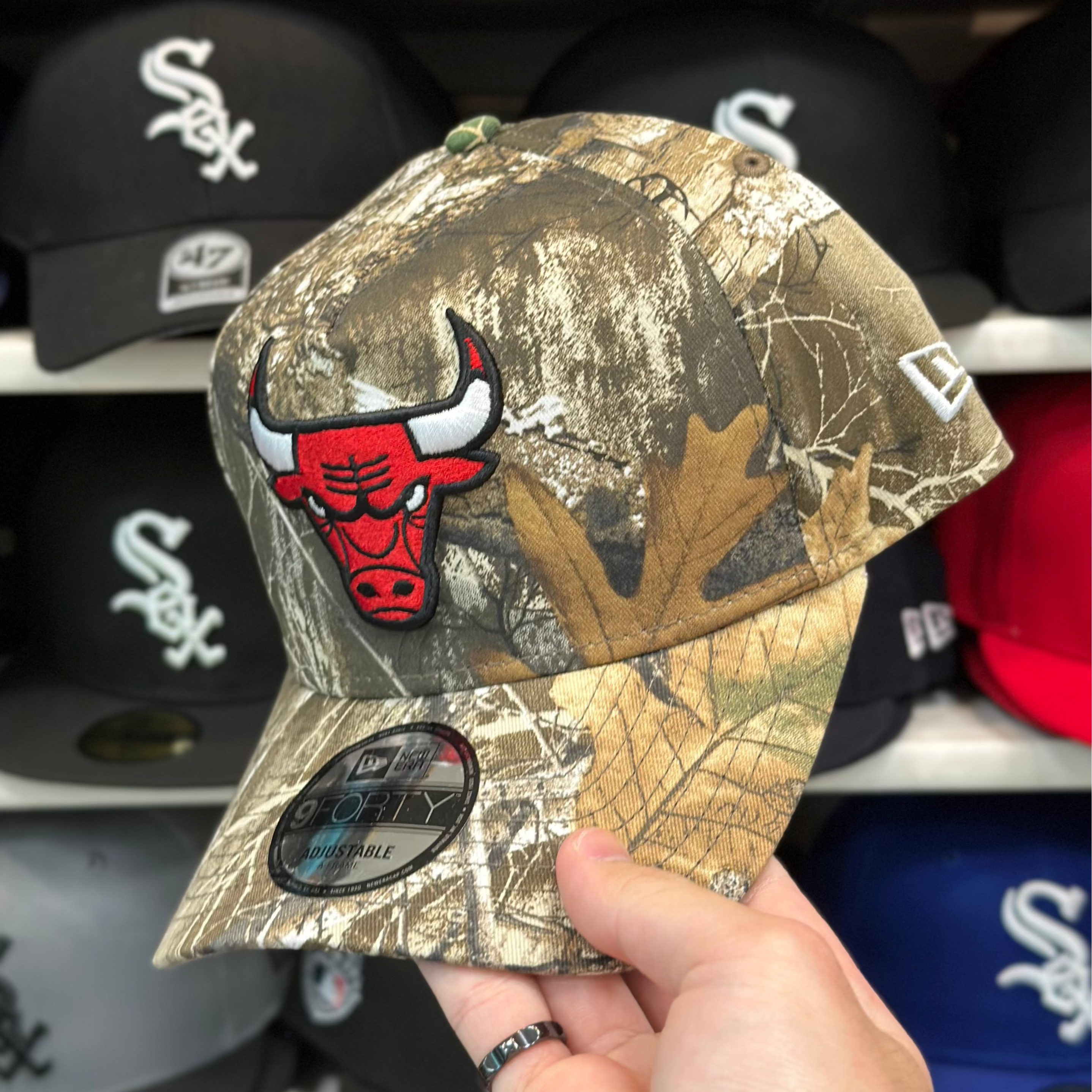New Era Chicago Bulls 'Realtree Edition' A-Frame Camouflage 9FORTY Snapback - Product Image