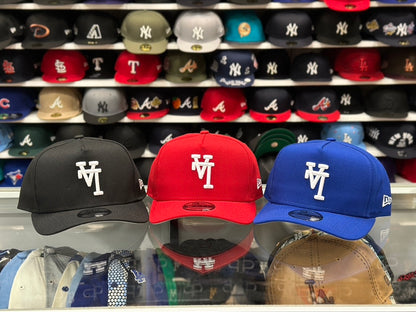 LA Dodgers MLB 'Upside Down Reverse Logo' A-Frame Cap | New Era 9FIFTY Adjustable Snapback | Black