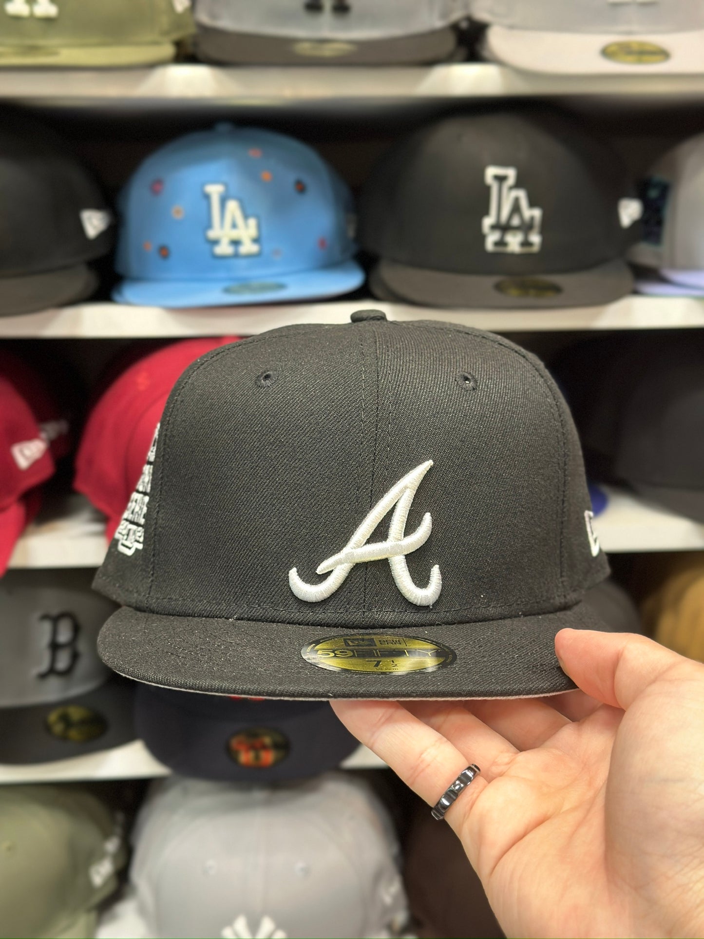 Atlanta Braves MLB World Series Patch | New Era 59FIFTY Fitted Cap | Black