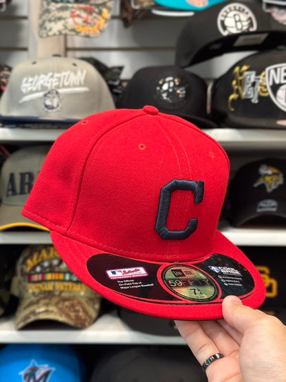 Cleveland Indians MLB Fitted Cap | New Era 59FIFTY Sized Cap | Red