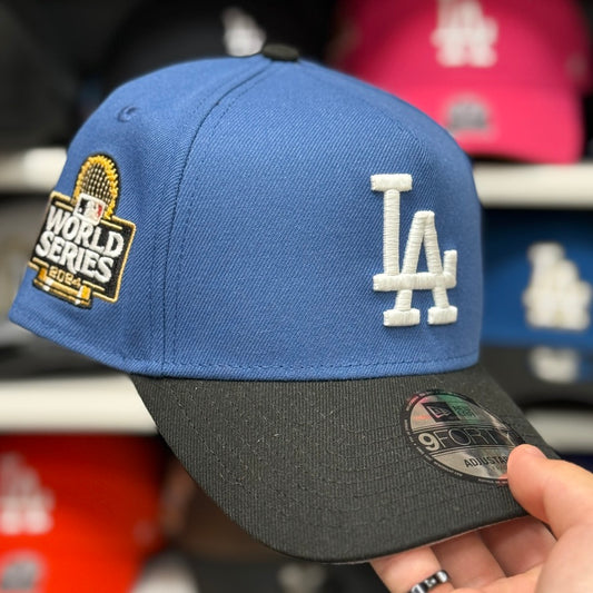 New Era Los Angeles Dodgers '2024 World Series' A-Frame 9FORTY Snapback Blue/Black
