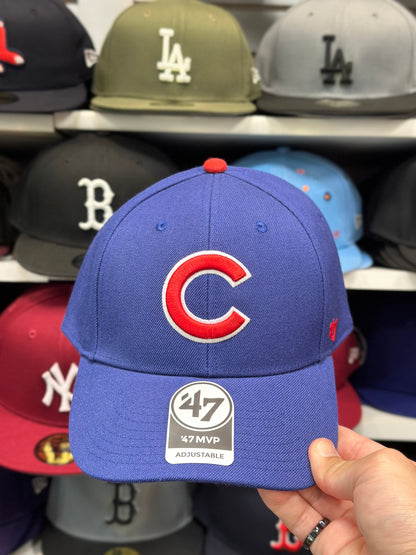 Chicago Cubs MLB Ball Cap | '47 Brand MVP Adjustable Curve Cap | Color Options