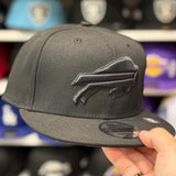 New Era Buffalo Bills All Black 9FIFTY Adjustable Snapback Hat