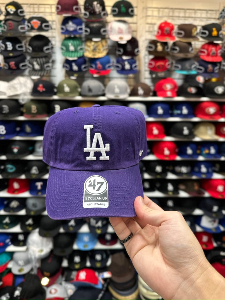 LA Dodgers MLB Dad Cap | '47 Brand Clean Up Adjustable Curve Hat | Color Options