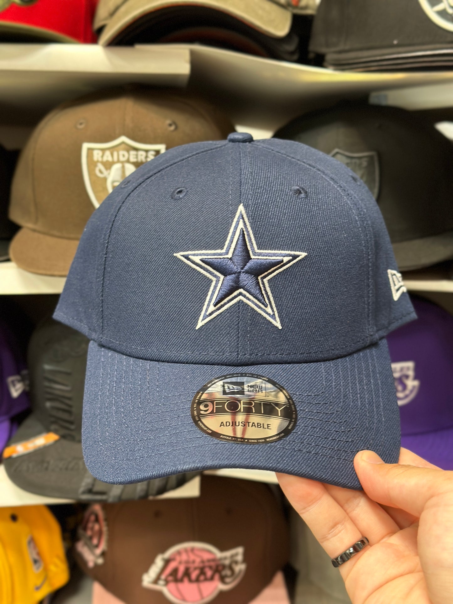 Dallas Cowboys NFL Ball Cap | New Era 9FORTY Adjustable Strap Back | Blue