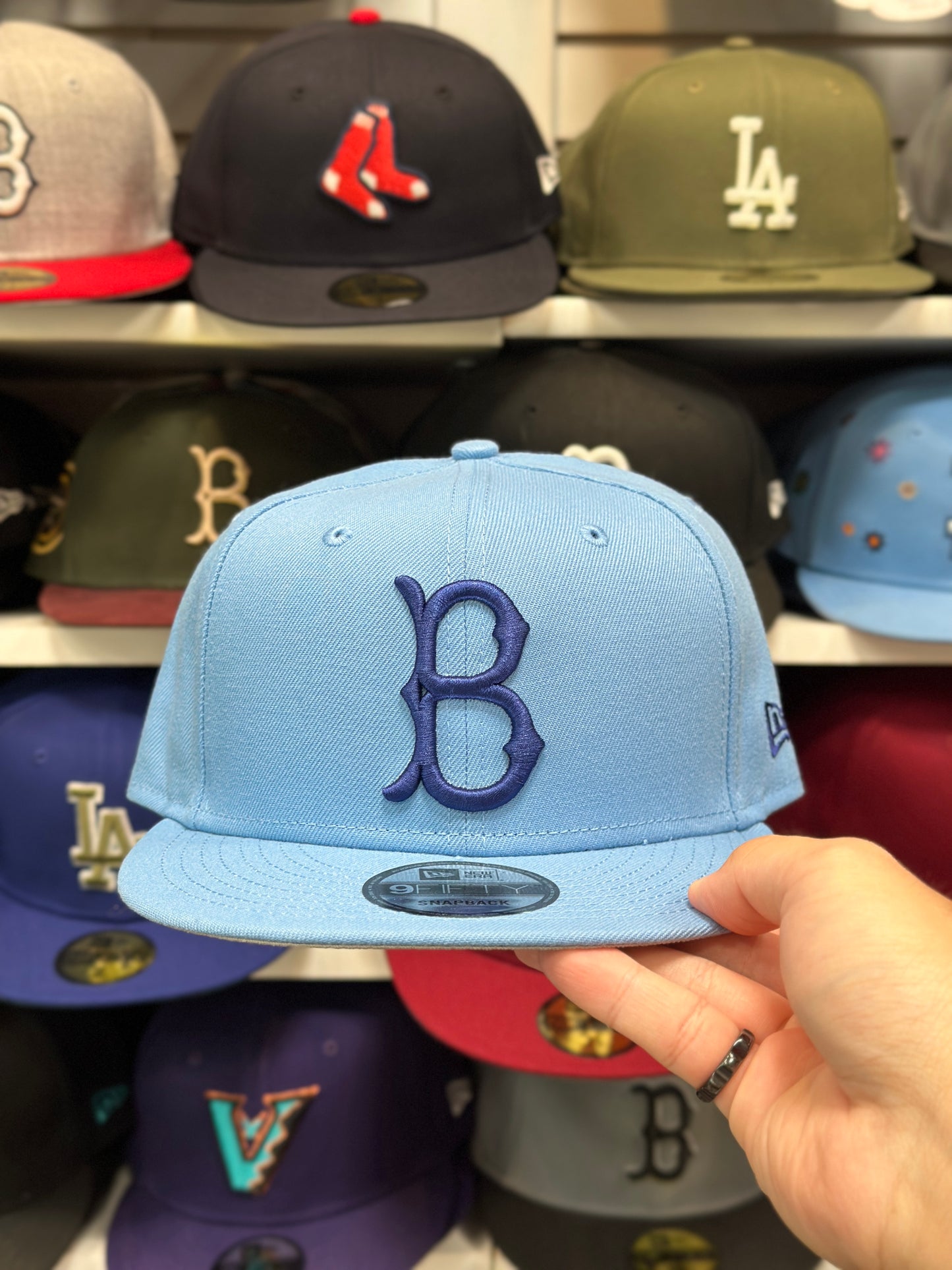 Brooklyn Dodgers MLB Snapback | New Era 9FIFTY Adjustable Snap | Light Blue