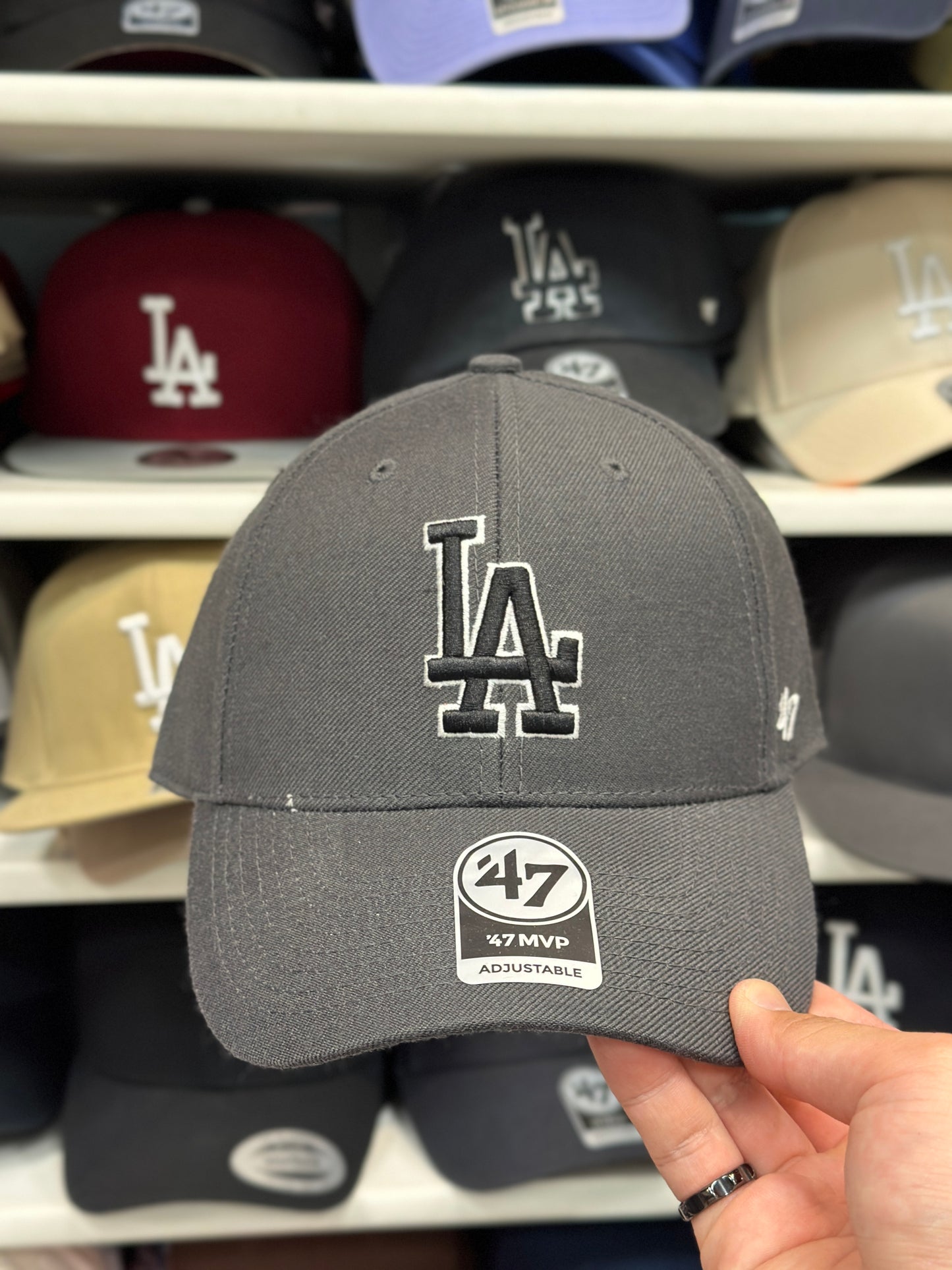 LA Dodgers MLB Ball Cap | '47 Brand MVP Adjustable Curve Cap | Color Options