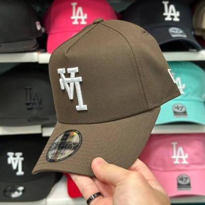 New Era Los Angeles Dodgers Upside Down Reversible A-Frame 9FORTY Snapback Brown