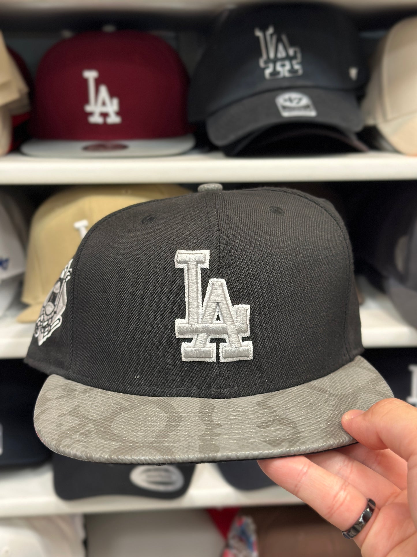 LADodgers MLB Textured Bill | New Era 9FIFTY Adjustable Strap Back | Color Options