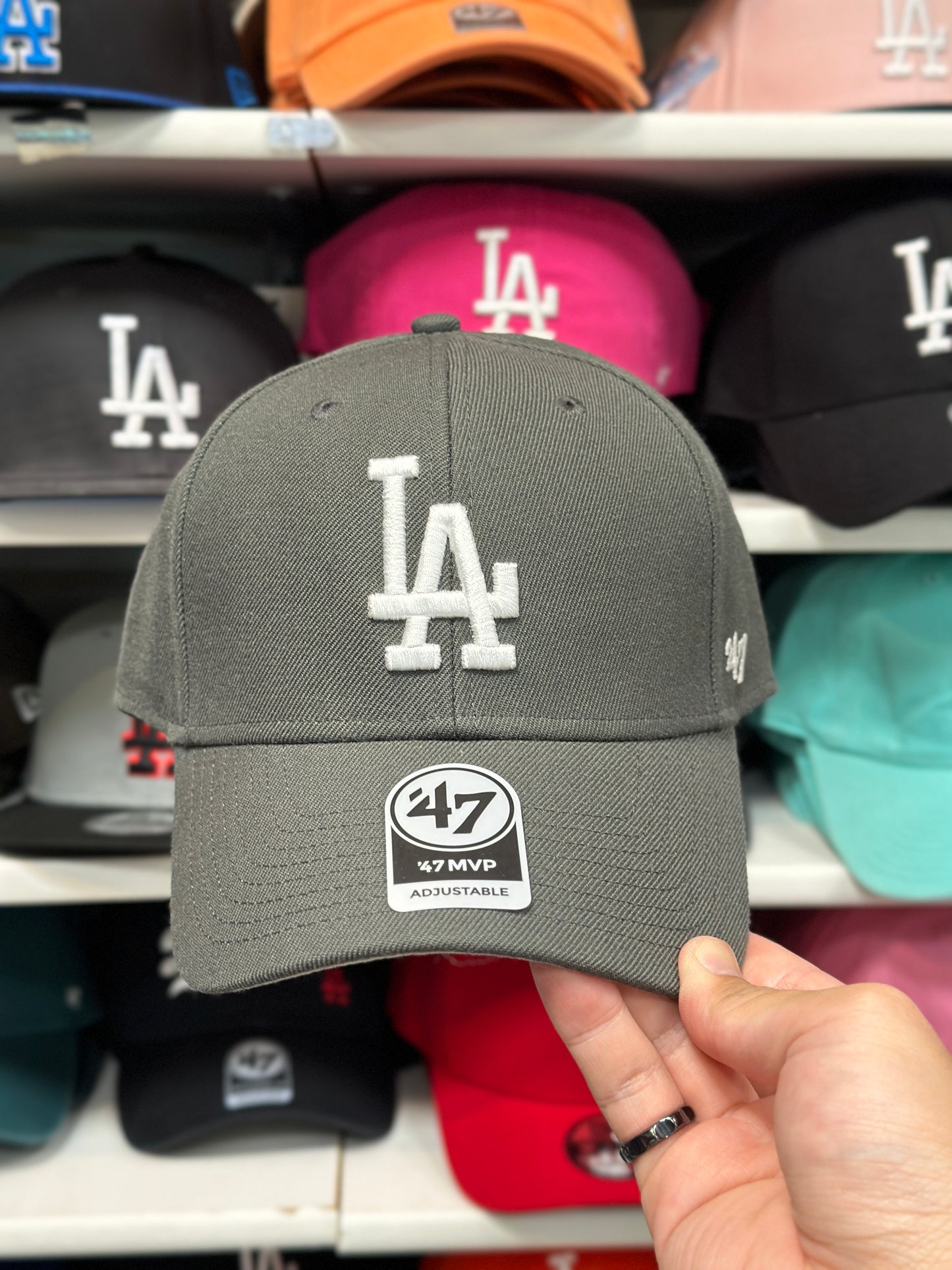 LA Dodgers MLB Ball Cap | '47 Brand MVP Adjustable Curve Cap | Color Options