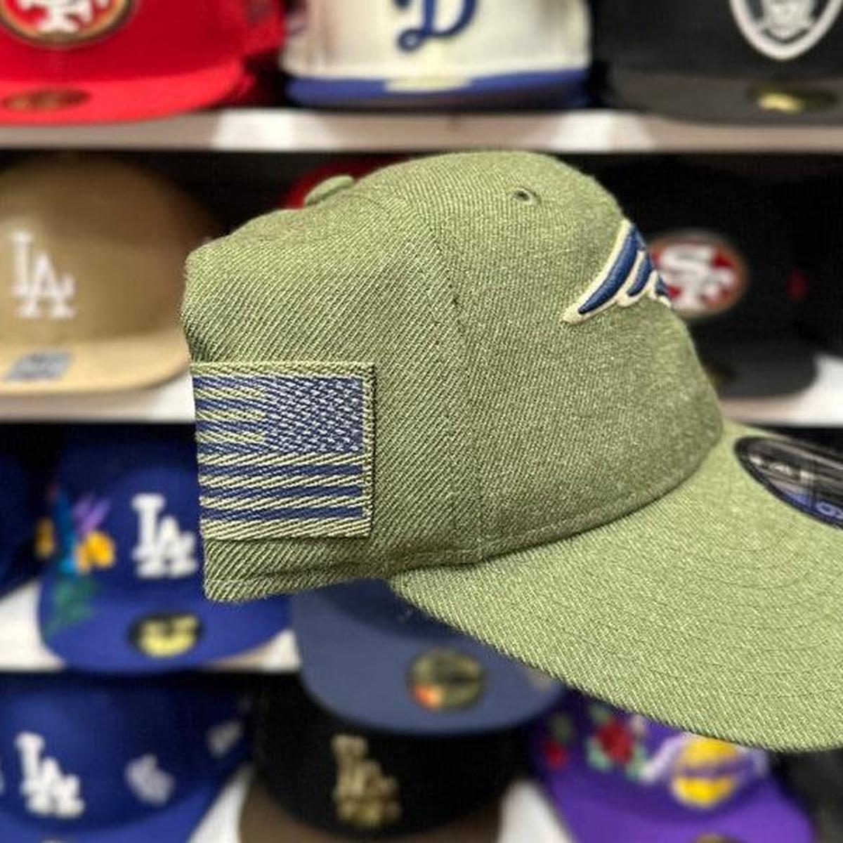 New Era New England Patriots Camouflage Green 9TWENTY Ball Cap - Product Image