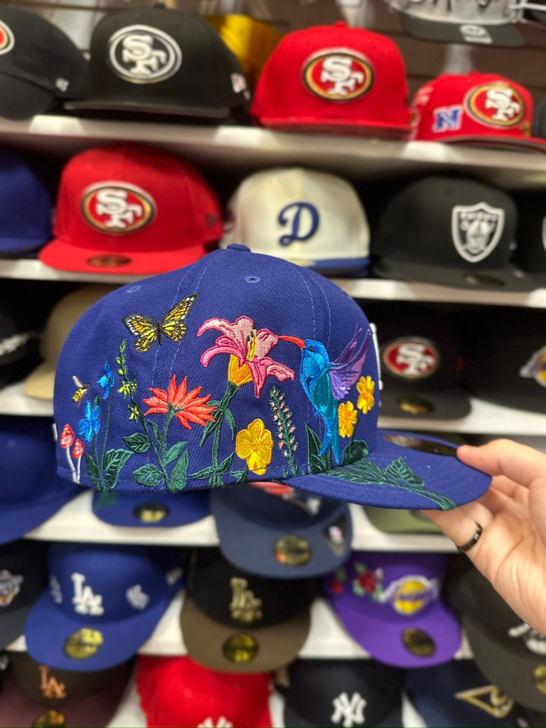 LA Dodgers MLB Botanical Embroider | New Era 59FIFTY Fitted Cap | Blue