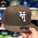 New Era Los Angeles Dodgers 'Upside Down Logo' Brown 9FIFTY Adjustable Snapback Hat