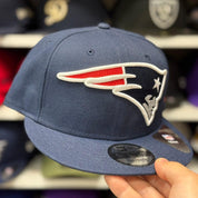 New Era New England Patriots 'Large Logo' Navy/Red 9FIFTY Snapback - Product Image