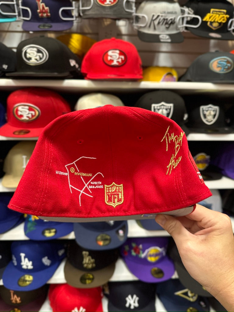 San Francisco 49ers NFL SF Themed Patch | New Era 59FIFTY Fitted Cap | Red