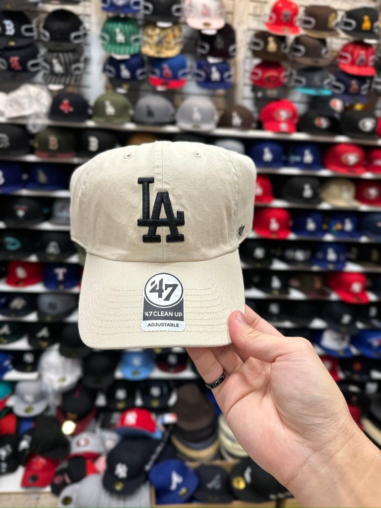 LA Dodgers MLB Dad Cap | '47 Brand Clean Up Adjustable Curve Hat | Color Options