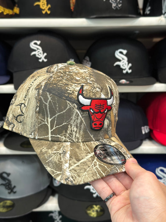 Chicago Bulls NBA A Frame Snapback | New Era 9FORTY Adjustable Snap | Camouflage