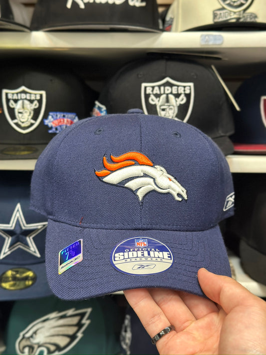 Denver Broncos NFL Fitted Hat | Vintage Reebok | Navy