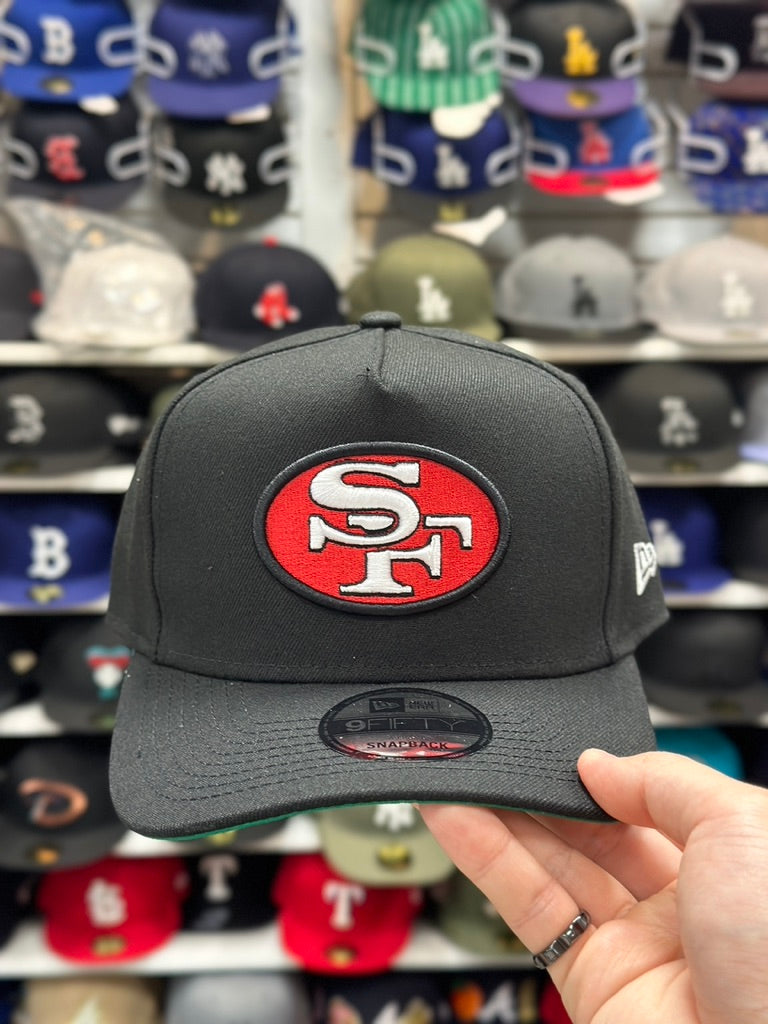 San Francisco 49ers NFL A-Frame Cap | New Era 9FIFTY Adjustable Snapback | Black