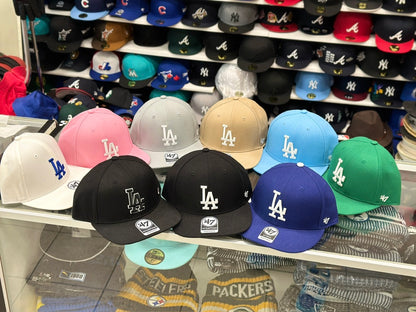 LA Dodgers MLB Snapback | '47 Brand Captain Adjustable Cap | Silver