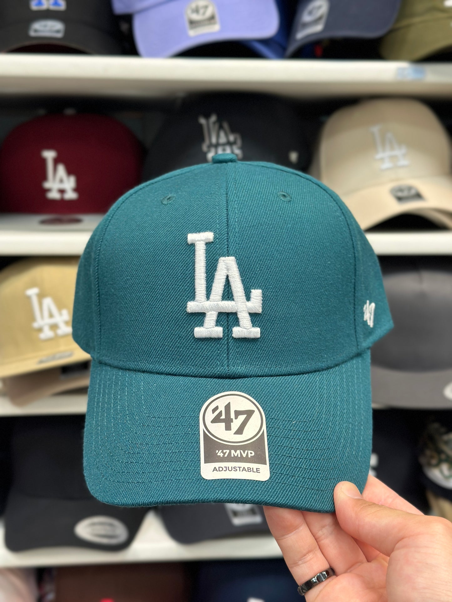 LA Dodgers MLB Ball Cap | '47 Brand MVP Adjustable Curve Cap | Color Options