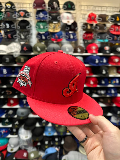 Cleveland Indians MLB Jacobs Field Patch | New Era 59FIFTY Fitted Cap | Red