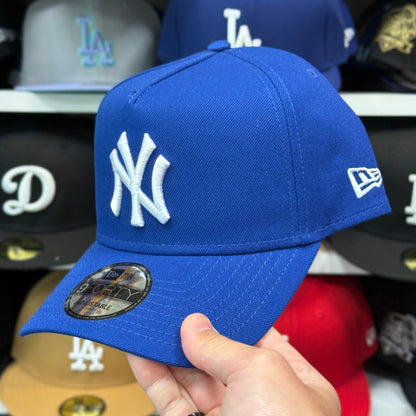 New Era Yankees 9FORTY A-Frame Snapback Hat Blue