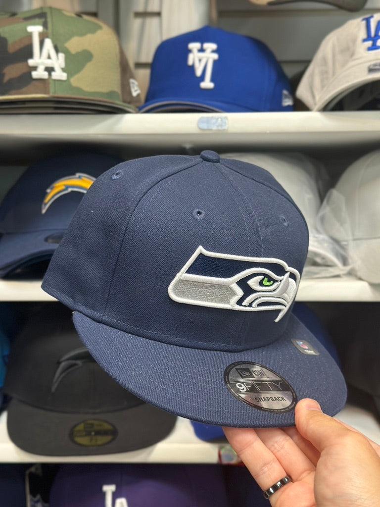 Seattle Seahawks NFL Snapback | New Era 9FIFTY Adjustable Snap | Navy