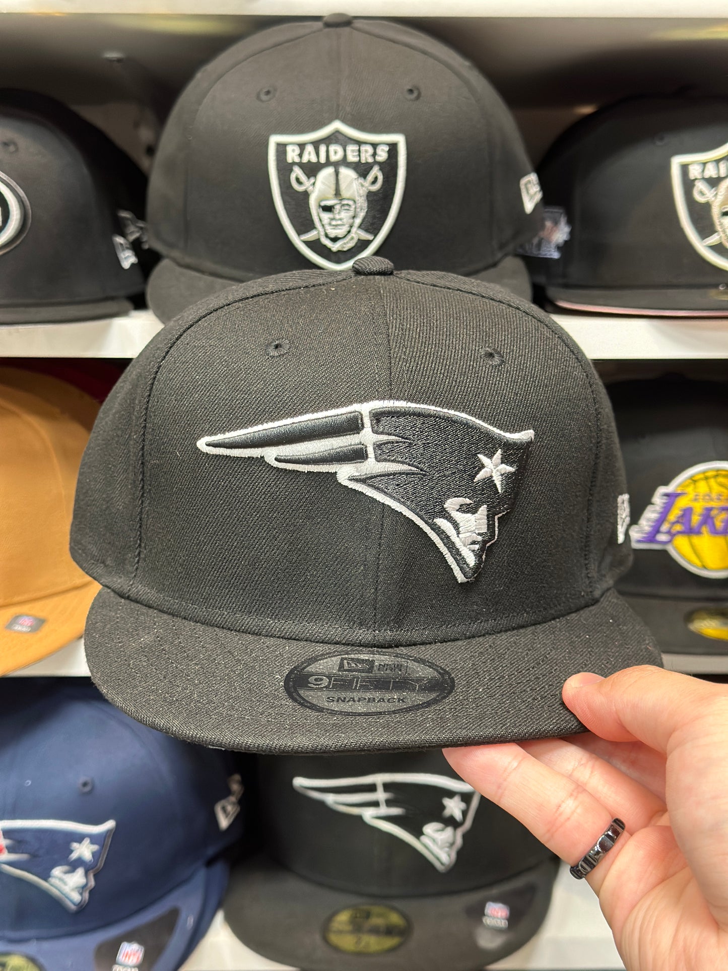 New England Patriots NFL Snapback | New Era 9FIFTY Adjustable Snap | Black