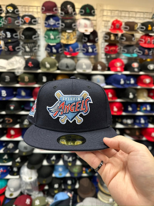 LA Angels MLB '40 Year Anniversary' Patch | New Era 59FIFTY Fitted | Navy